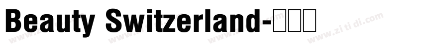 Beauty Switzerland字体转换